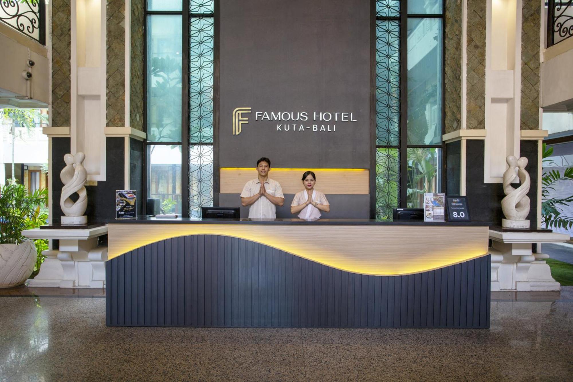 Famous Hotel Kuta Formerly Permata Kuta Hotel Kültér fotó