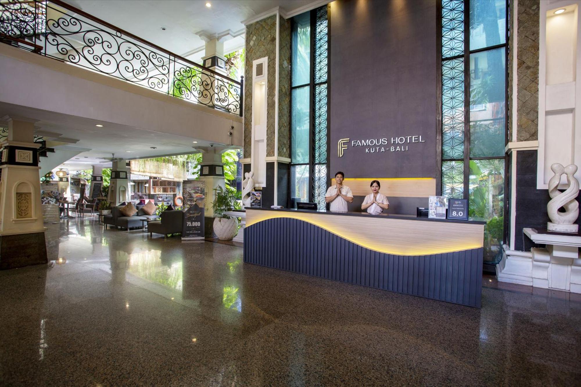 Famous Hotel Kuta Formerly Permata Kuta Hotel Kültér fotó